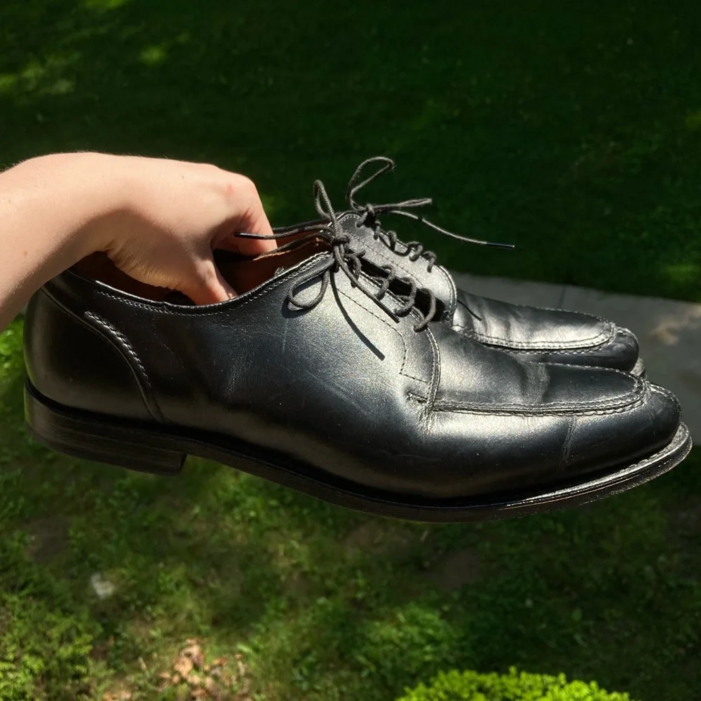 Allen Edmonds Watson Leather Derby Shoes Black Leather Dress Shoes